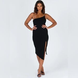 Princess Polly Black Aero Midi Dress